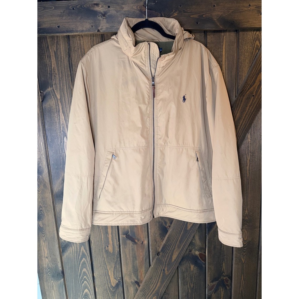 Vintage Polo Ralph Lauren Hoodied Jacket Gorpcore Minimalist Classic Sz XL